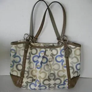 Coach | Bags | Coach Alexandra Chain Link Clover Signature C Multicolor ...
